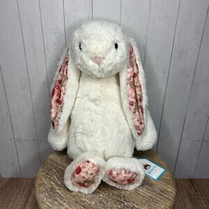 Jellycat Blossom Cream Bunny Berry Bunny FAST SHIP NEW Jellycat Bunny Medium